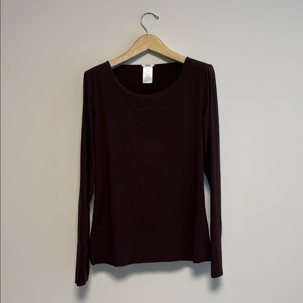 Wolford brown mocha pure modal top sz m medium preloved